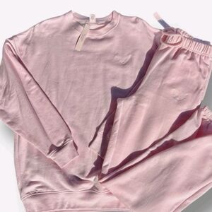 PINK Victoria's Secret Light Pink Sweatshirt and Joggers Set